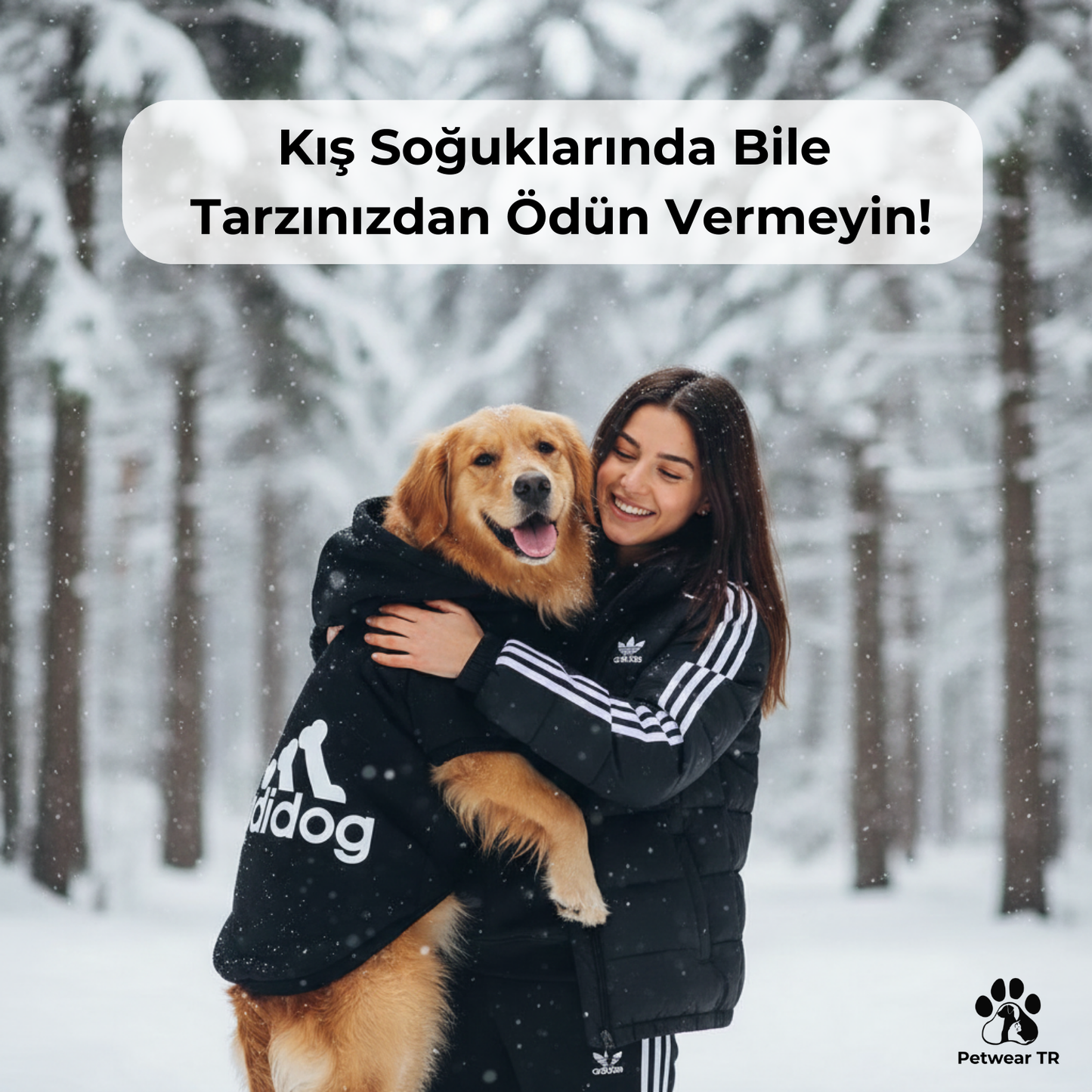 ADİDOG Anne Sıcaklığı Kışa Özel Kapşonlu Sweat
