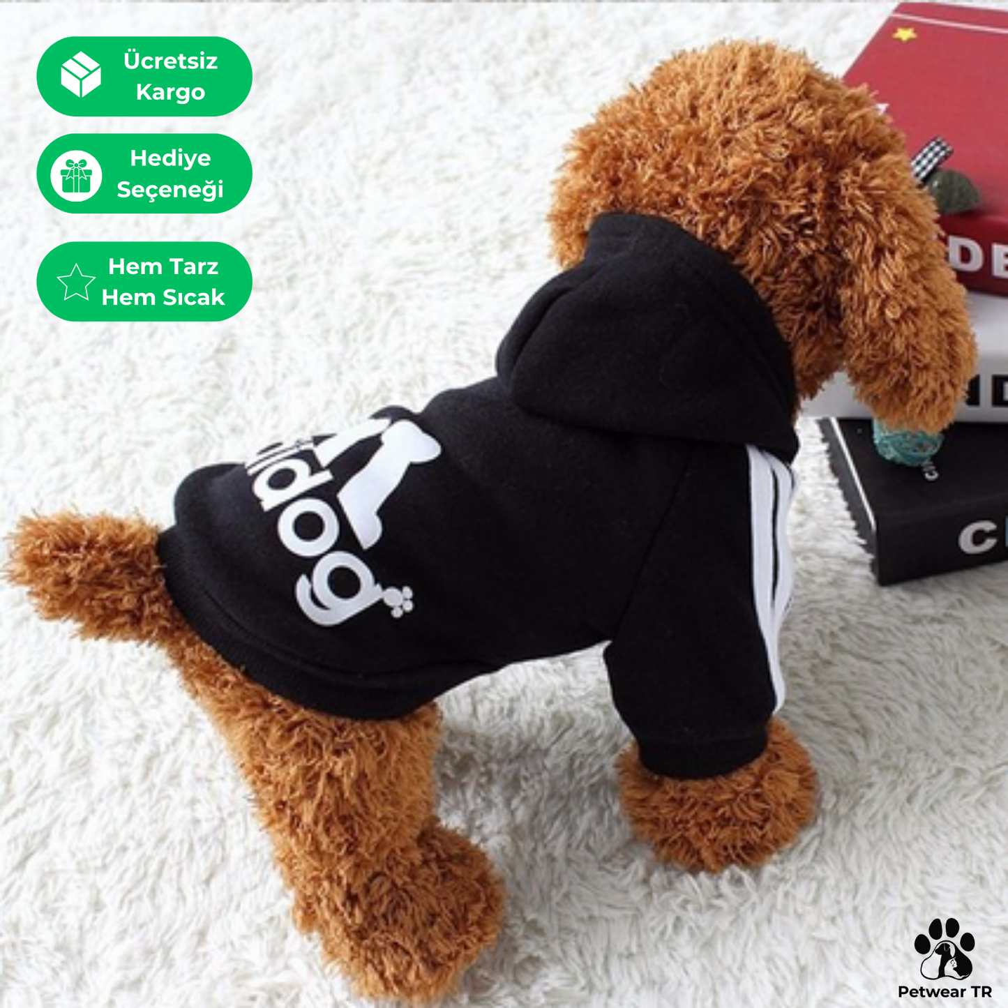 ADİDOG Anne Sıcaklığı Kışa Özel Kapşonlu Sweat