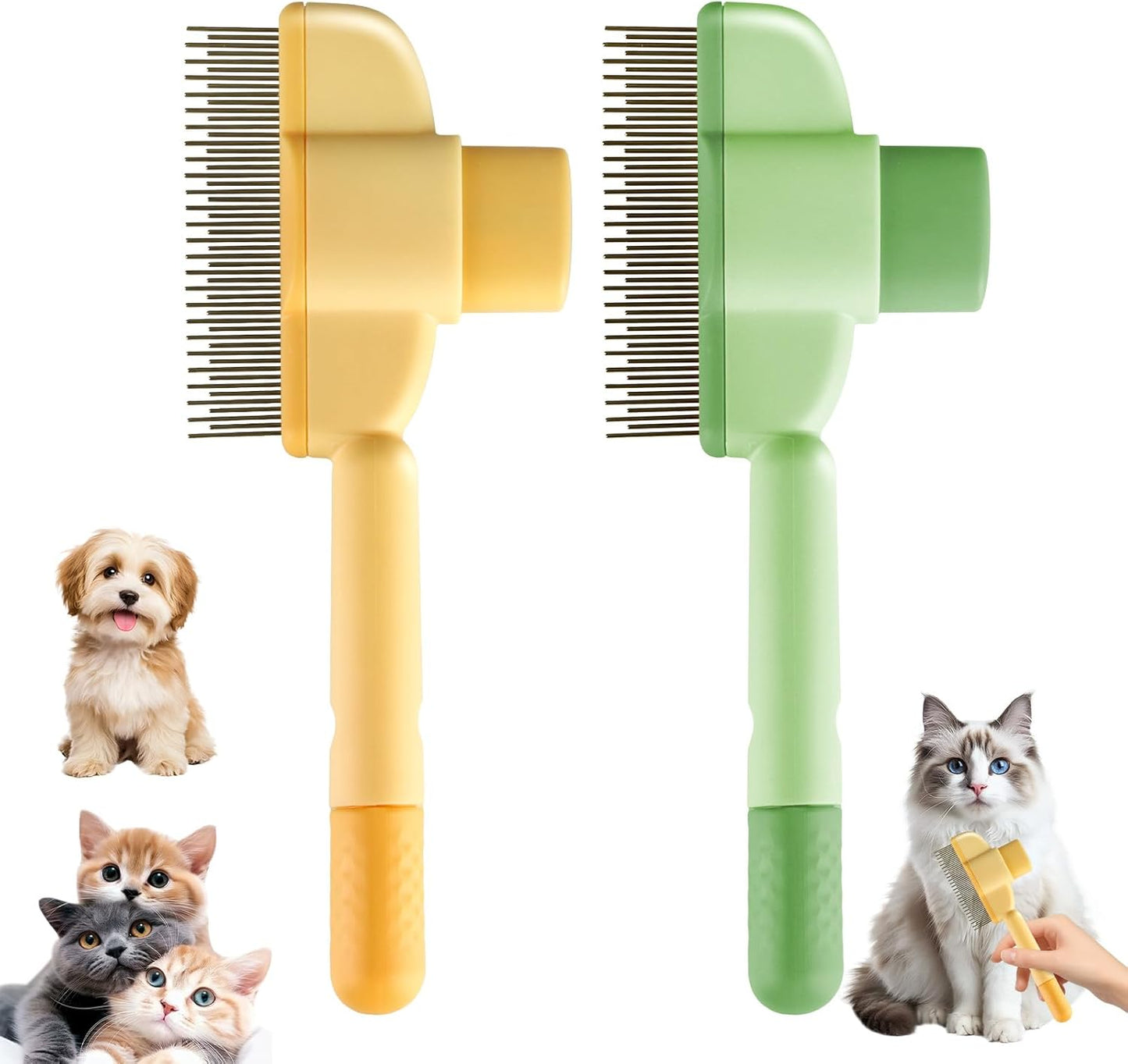 Tek Tıklama Kedi & Köpek Tüy Toplama Tarağı